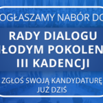 rada dialogu z młodym pokoleniem - plakat promujący wydarzenie