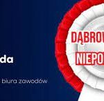 plakat dąbrowskiego biegu niepodległościowego