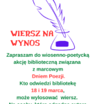 cotygodniowe spotkanie z pięknym wierszem