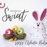 grafika z królikiem wielkanocnym
