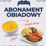 plakat z ofertą bistro